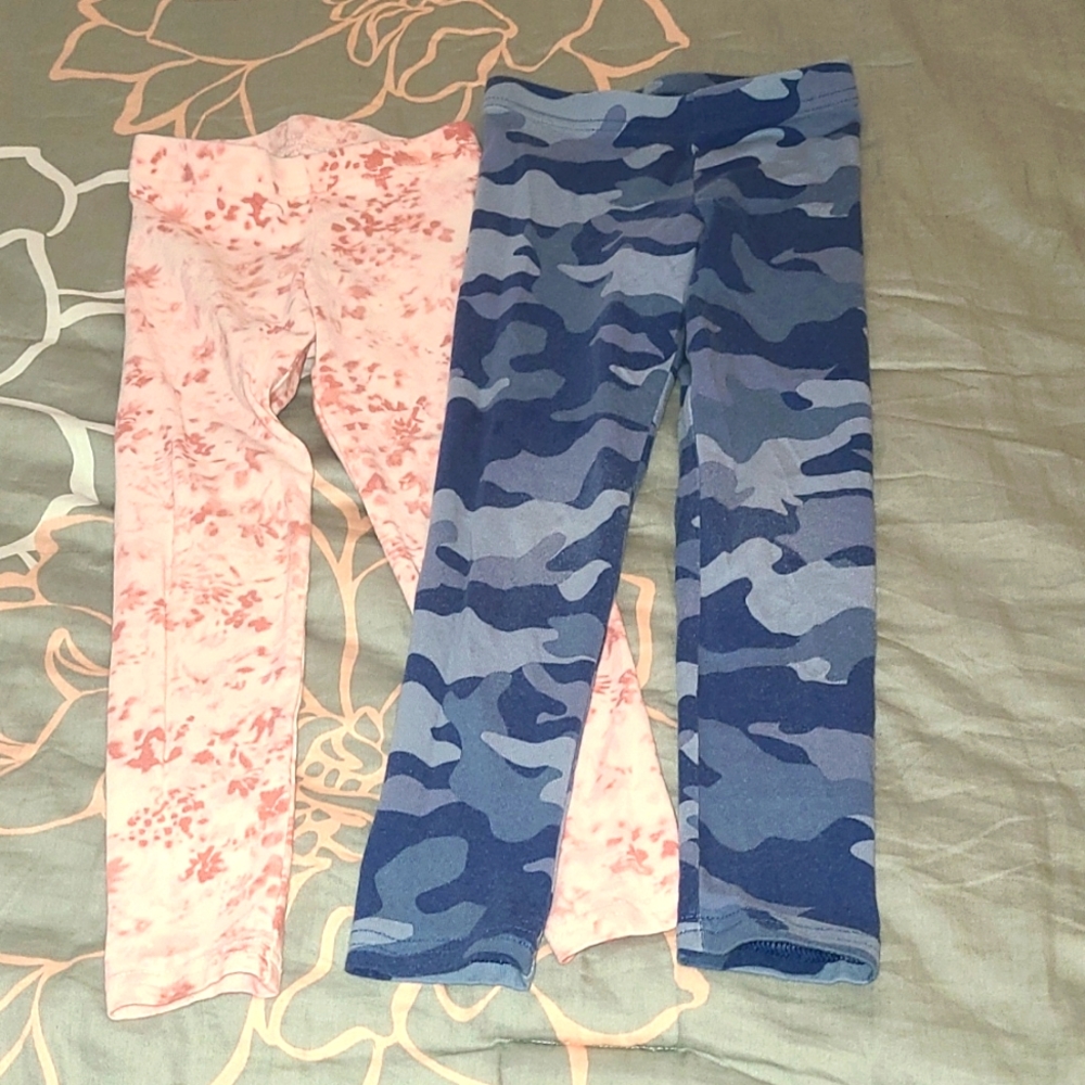 2 pair of toddler girl's Old Navy leggins, size 5